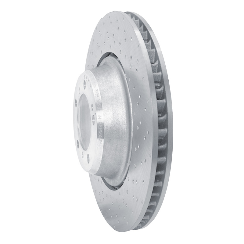 Porsche 911 Brake Rotor (1) - Rear Right - R1 Concepts - Drilled Carbon Alloy GeoMET - `15-`17